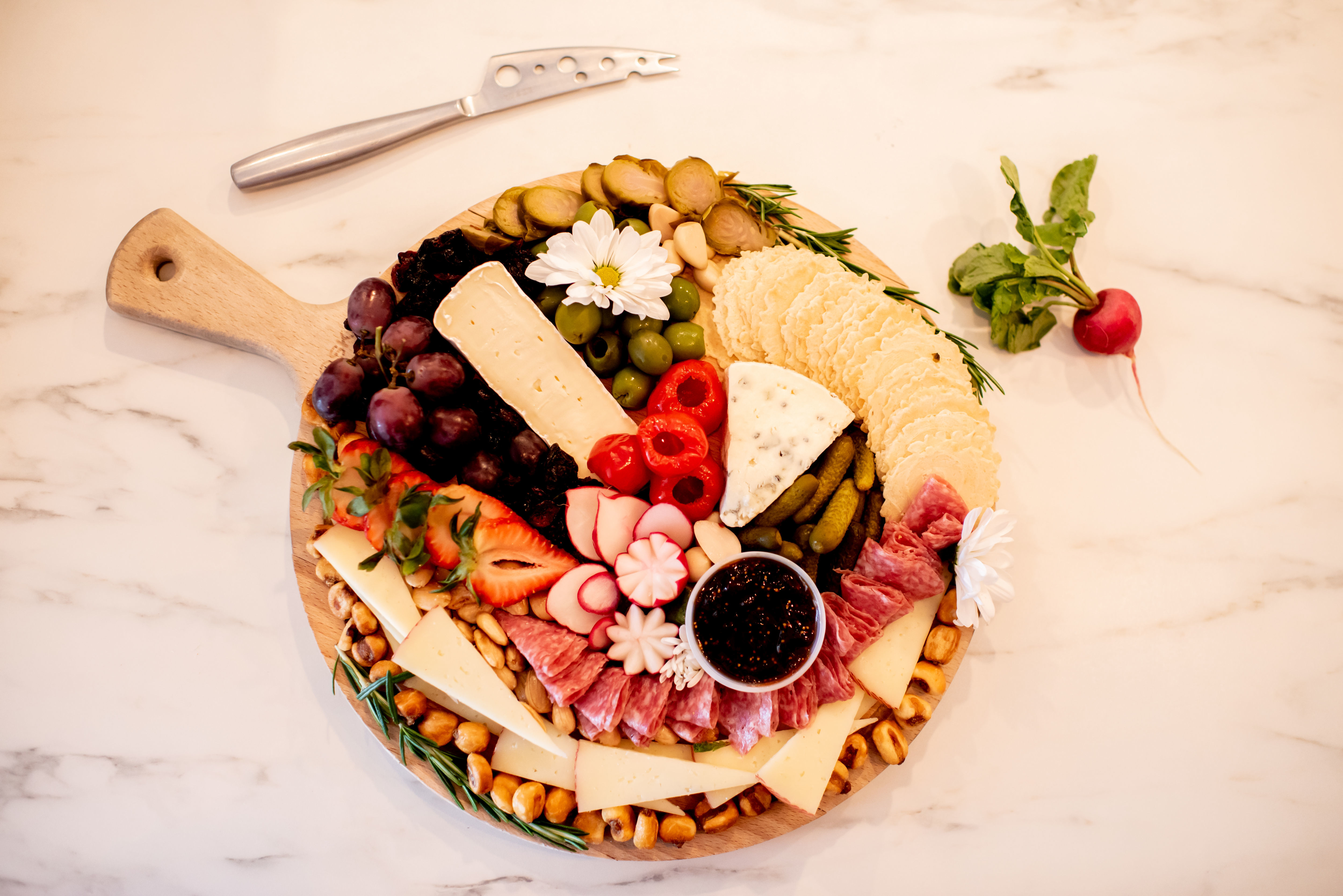 Arranged Food and Objects