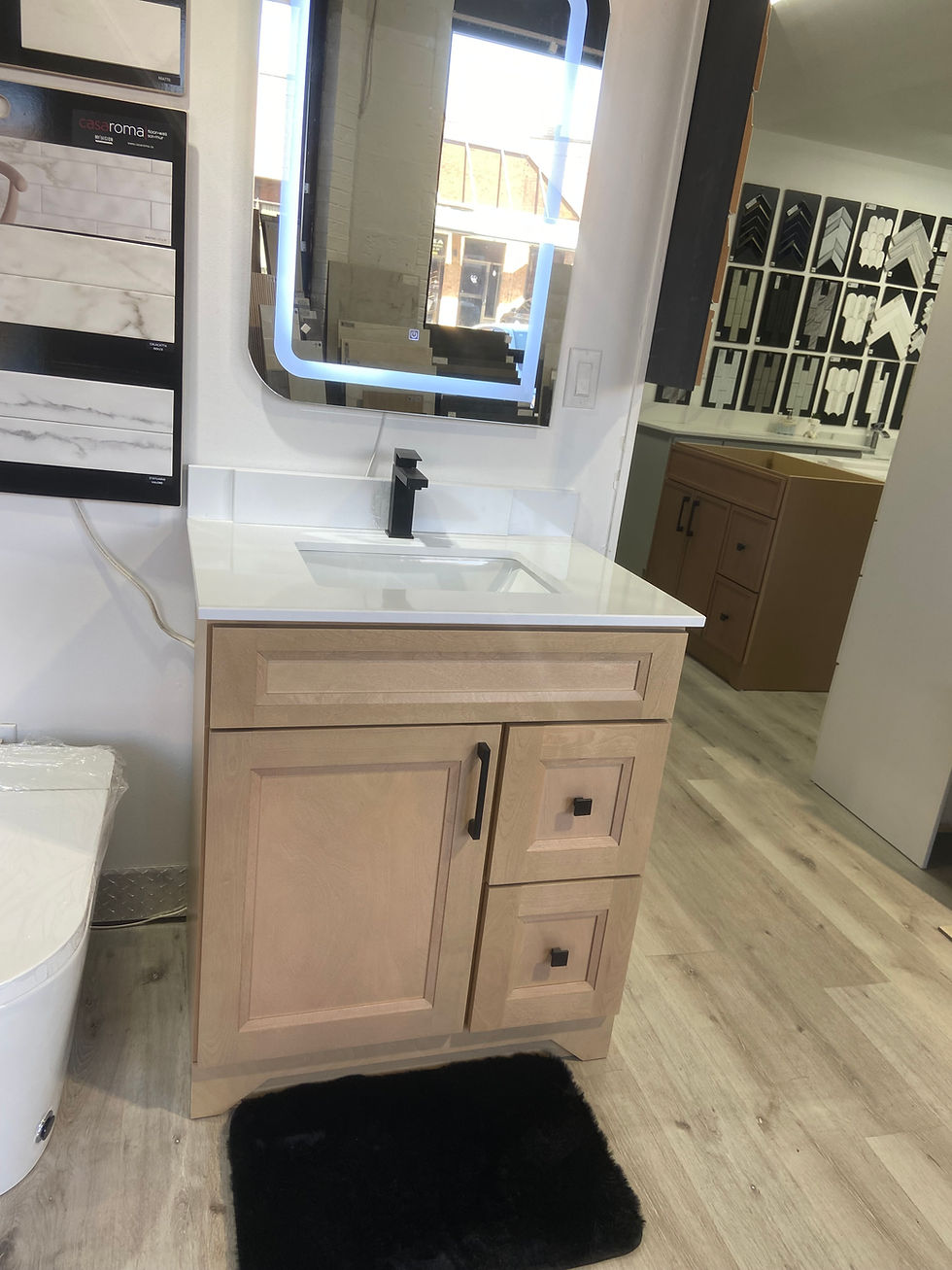 Thumbnail: 30' Vanity Maple color solid wood