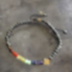 om multi gemstone bracelet