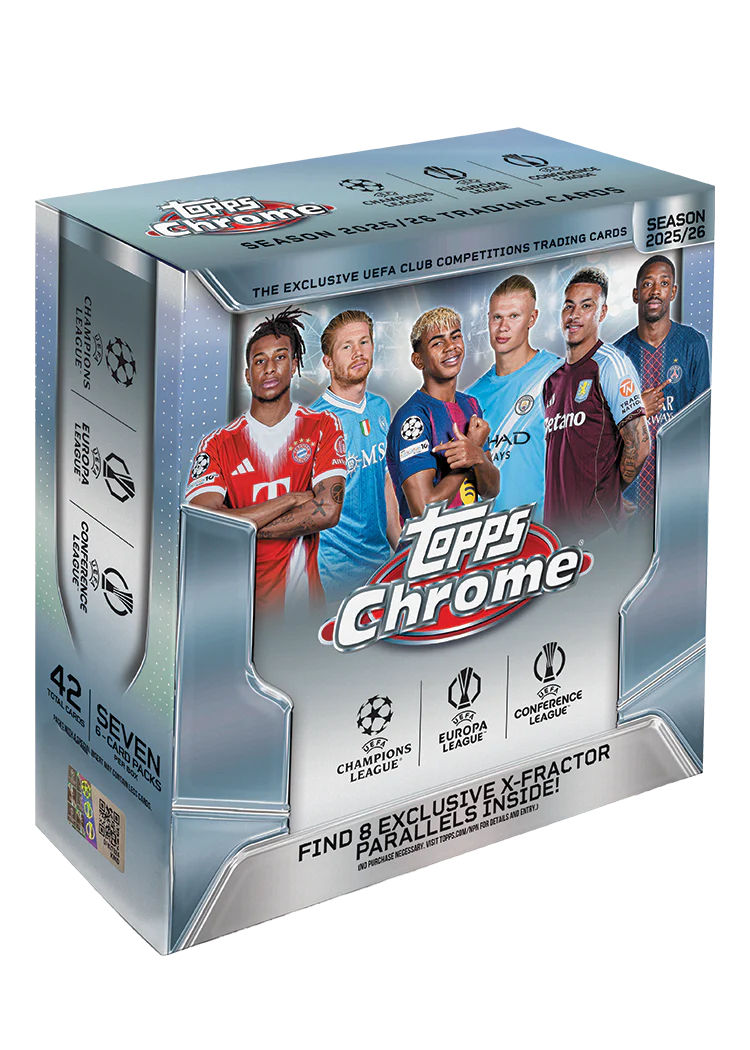 Topps Chrome UEFA Club Competitions 2025-26 - Mega Box