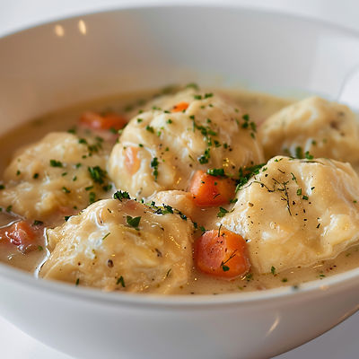Shelf-Stable Chicken and Dumplings