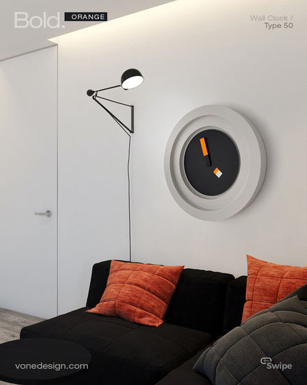 Modern duvar saatleri, spor duvar saatleri, özgün saatler, farklı saat modelleri, tasarım saat,vone design, vone works saat, iskandinav tarzı saat, el yapımı saat