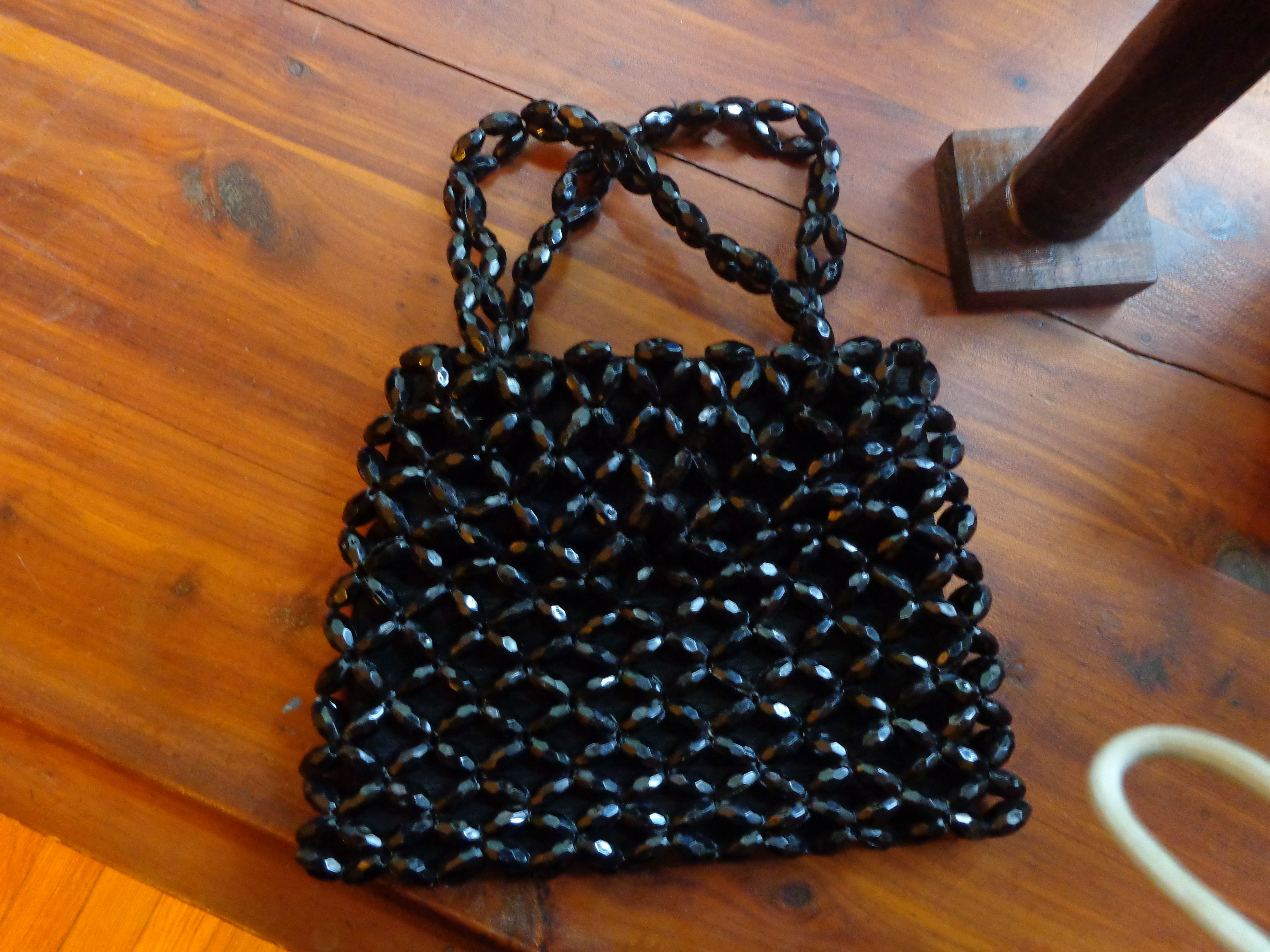 Black Beaded Purse