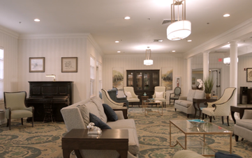 senior living facility living room area
