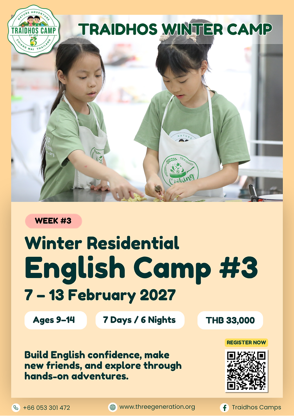 Traidhos Winter Residential English Camp Week # 3 (7 – 13 February 2027)