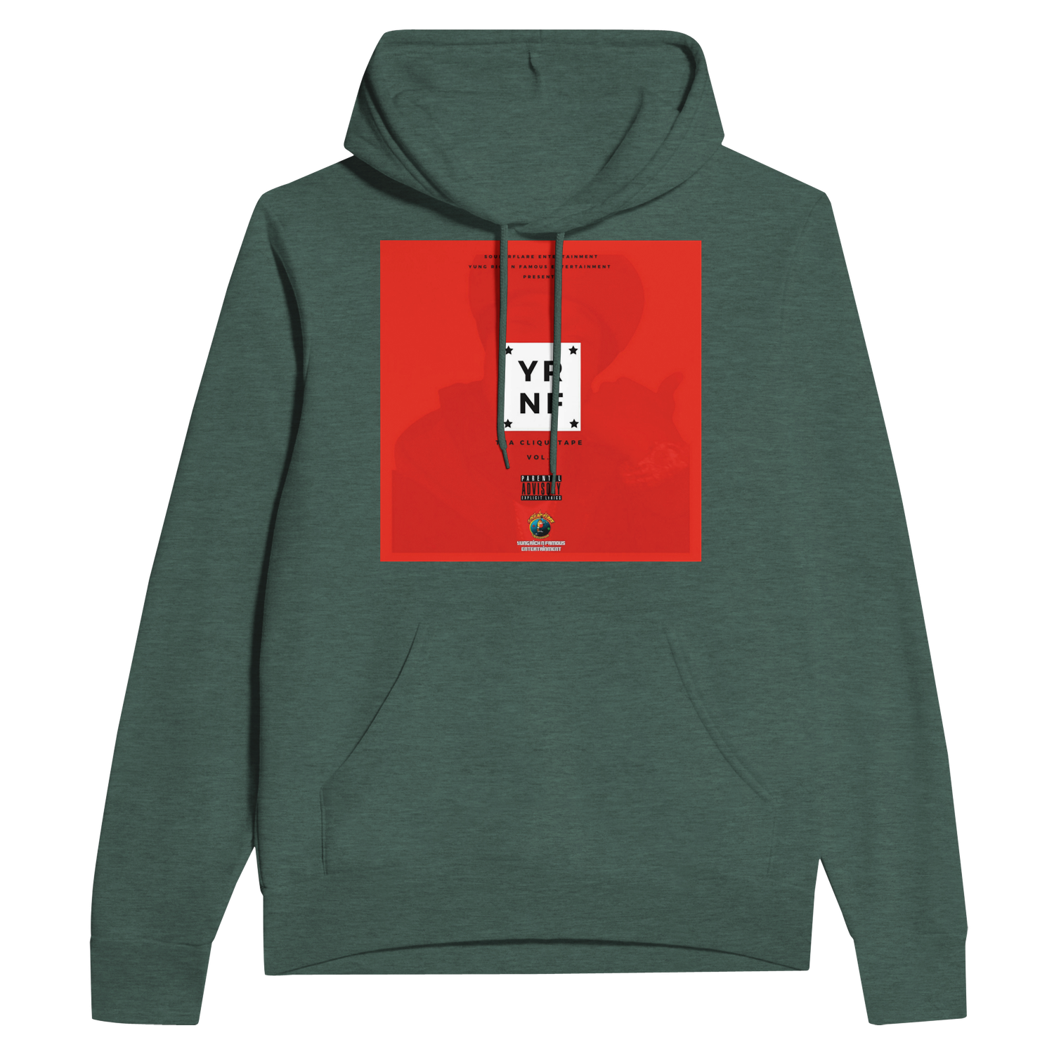 YRNF THA CLIQUETAPE VOL.2 GREEN HOODIE