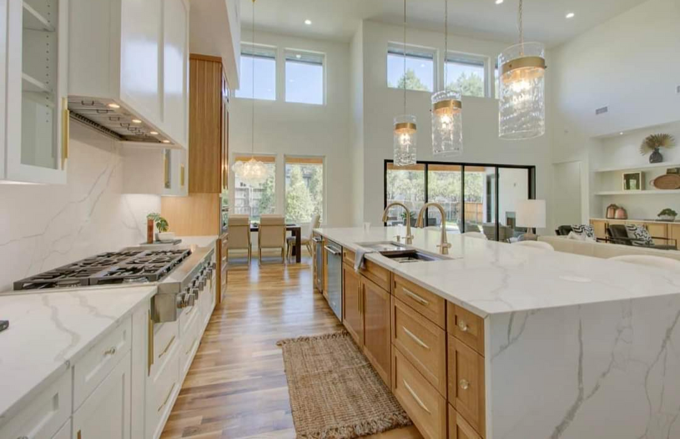 white oak kitchen Tulsa new home