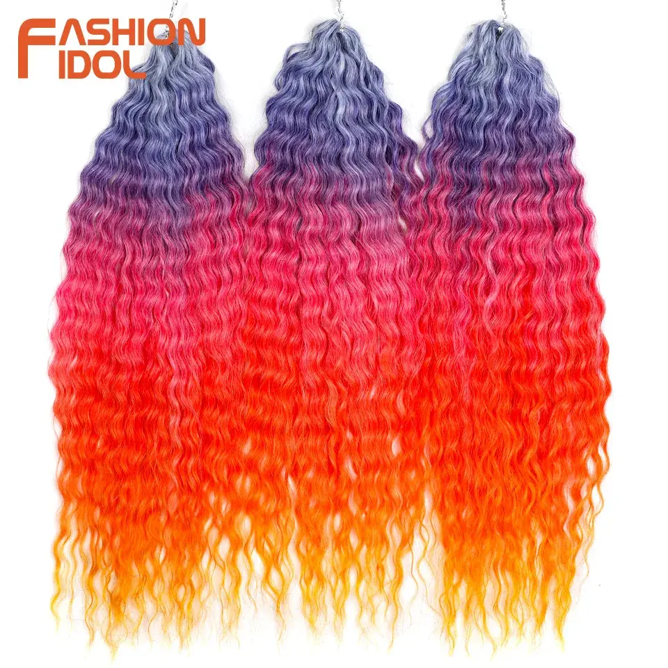 Thumbnail: Ariel Hair Synthetic Twist Crochet Curly Hair 24 Inch