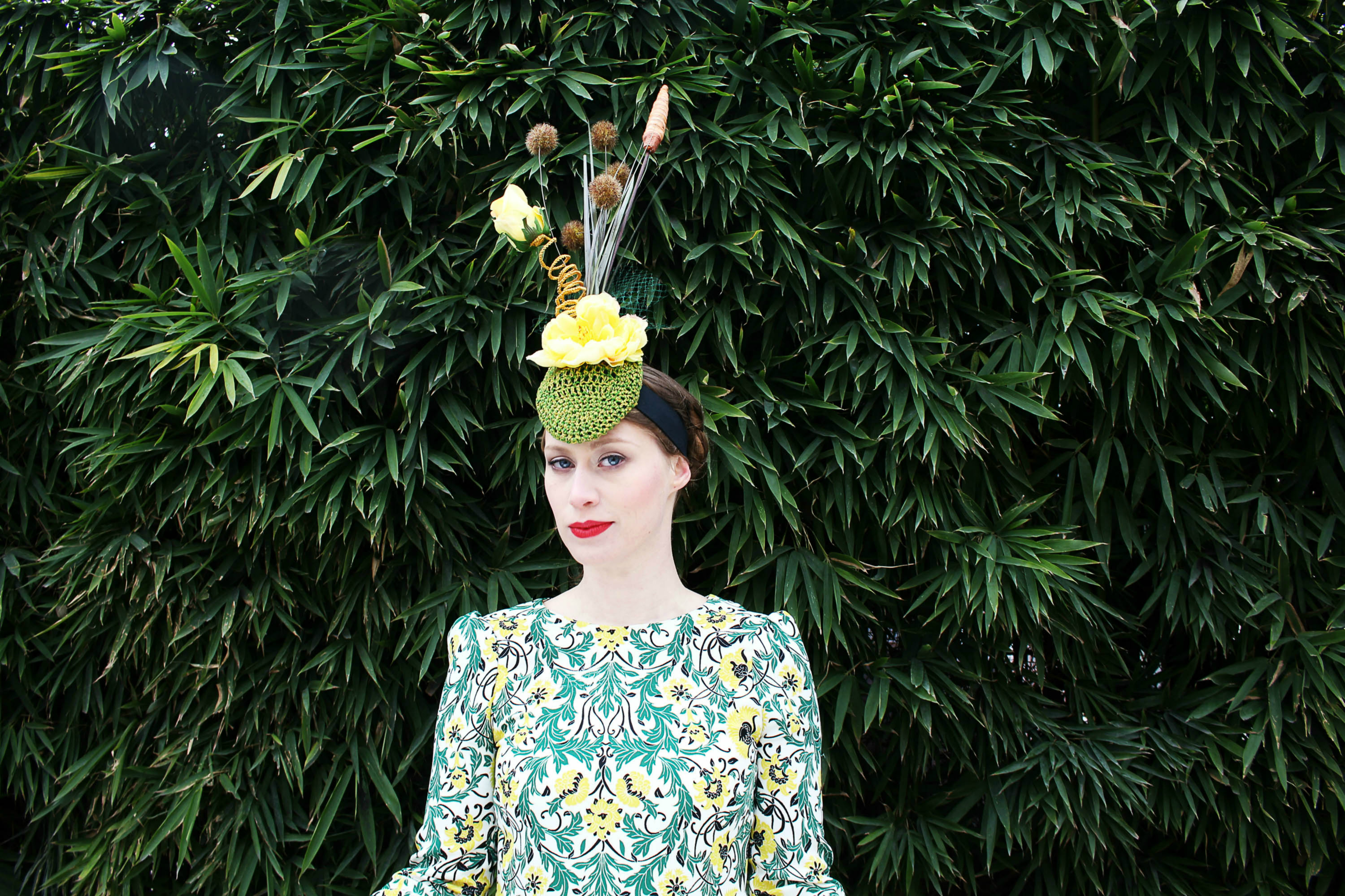 "Fleurs Hisurtes" Chapeau créé par Eve G