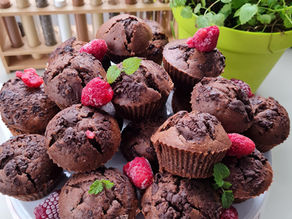 MUFFINY CZEKOLADOWE DO PRZYGOTOWANIE W 10 MINUT + czas pieczenia.