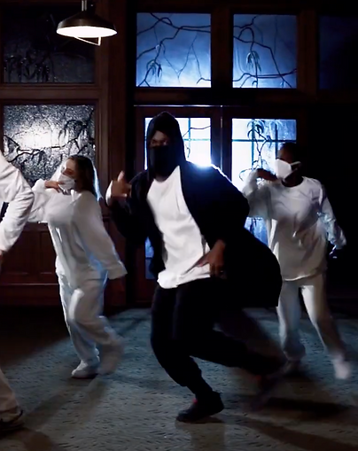Dancers in a music video