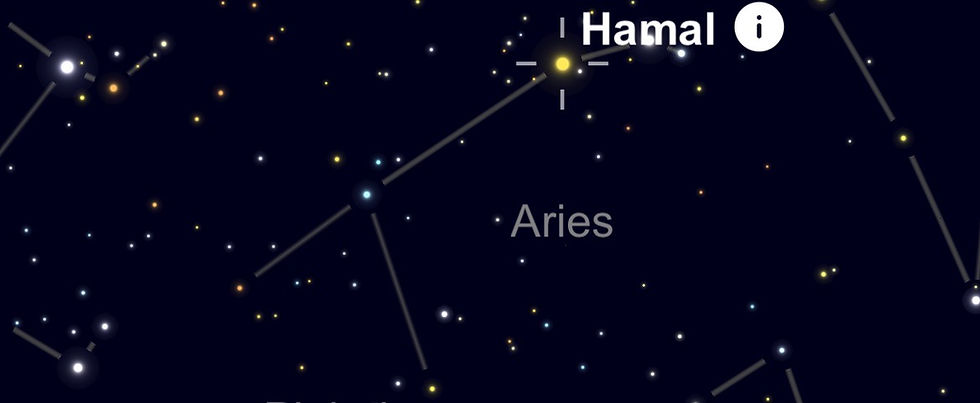 STAR CATALOGUE: Hamal (Aries) Star Info