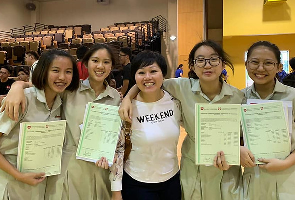 teacher kangie with o level students