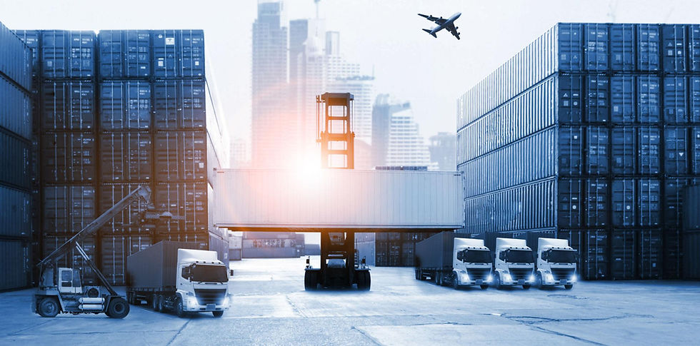 Worker inspecting cargo for safe logistics delivery