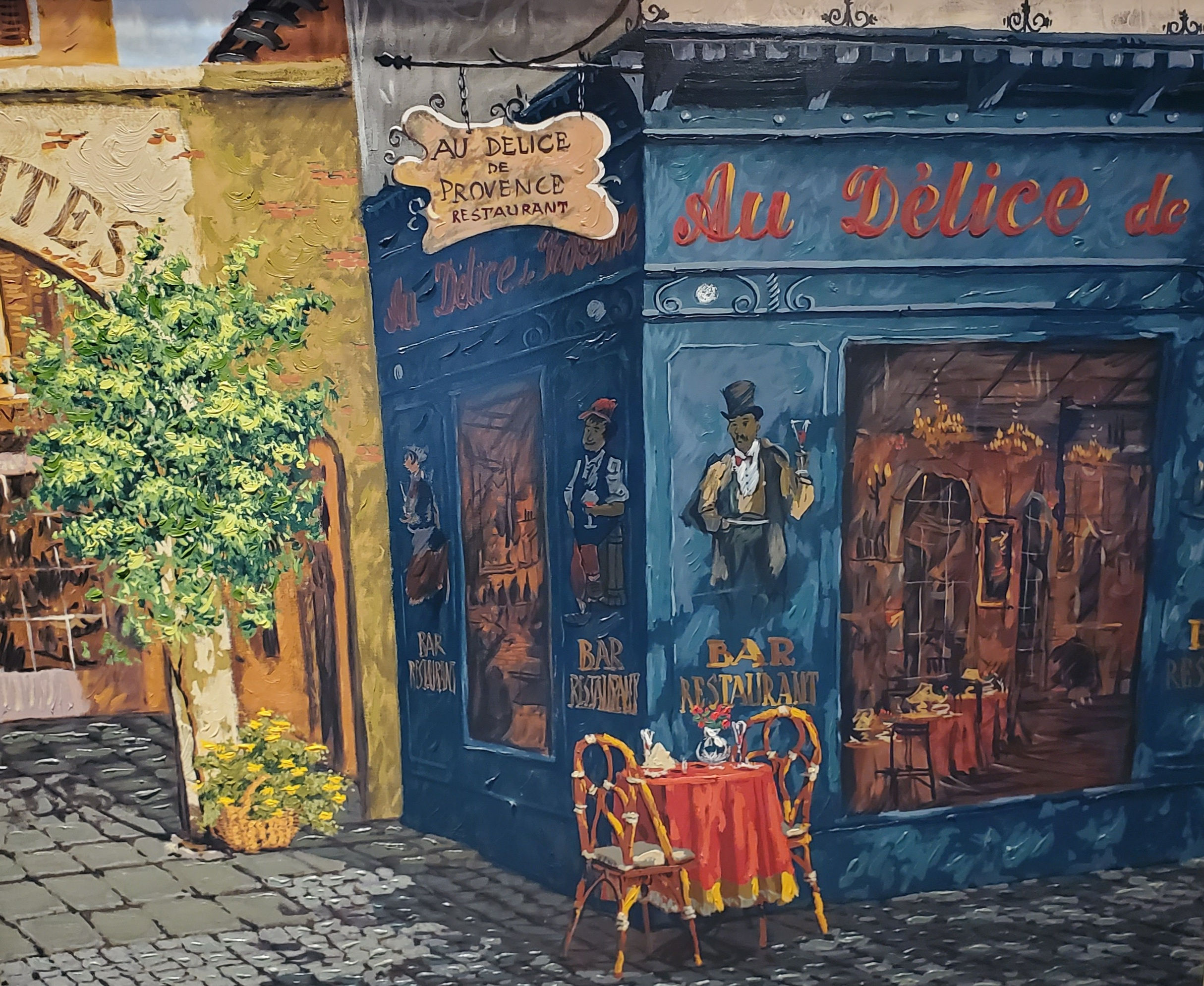 "Afternoon Shadows" Serigraph On Canvas 34x40