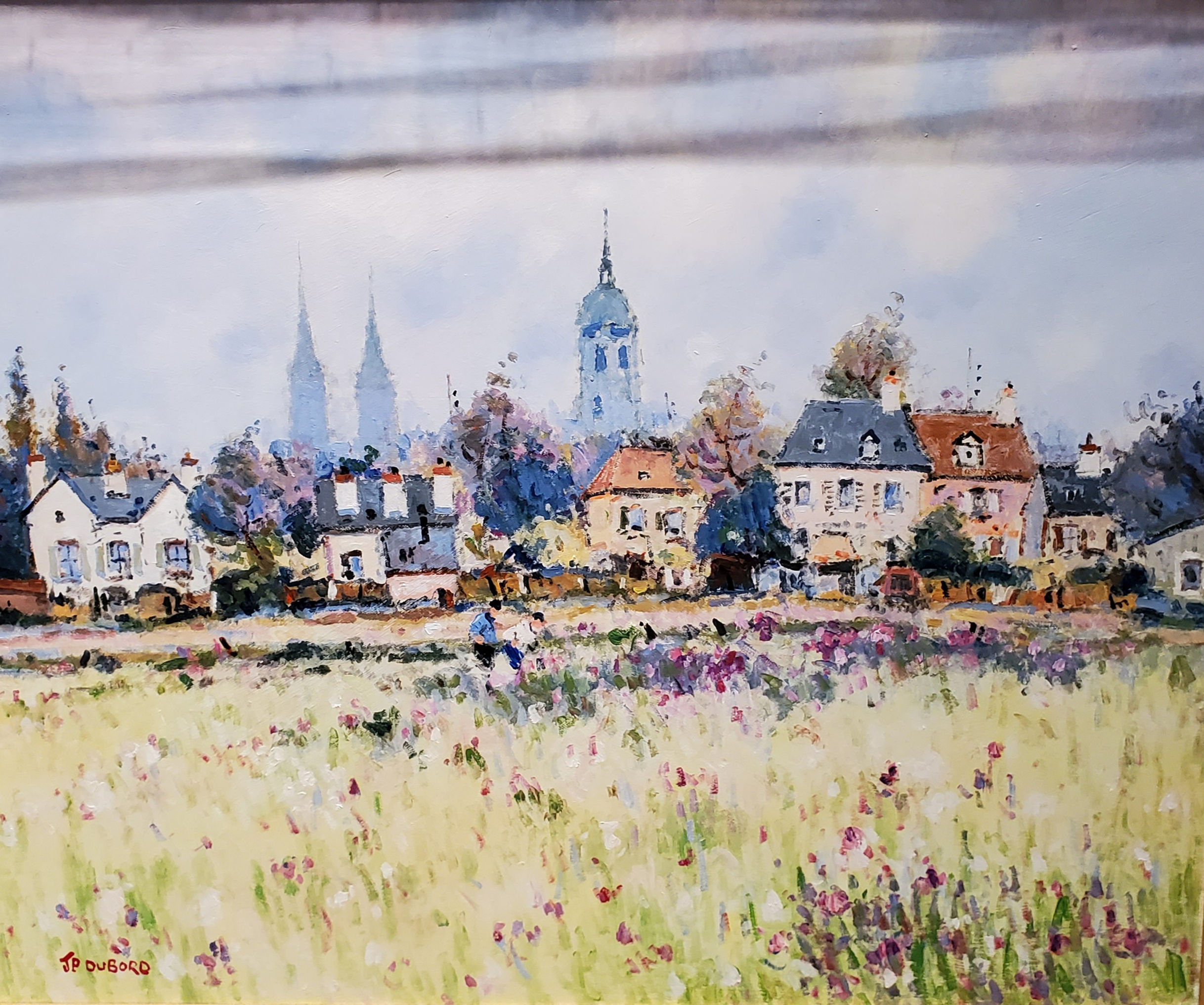 "Les Fleurs Dans Les Chauys A Bayeux" Oil On Canvas 20x24