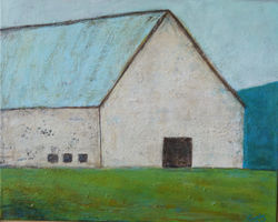 White Barn, Blue Roof
