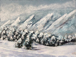 Winter Flatirons