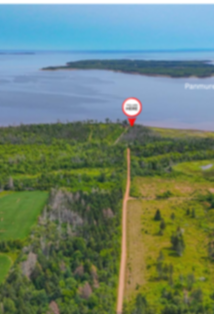 Aerial view of location of with view of Panmure Island property