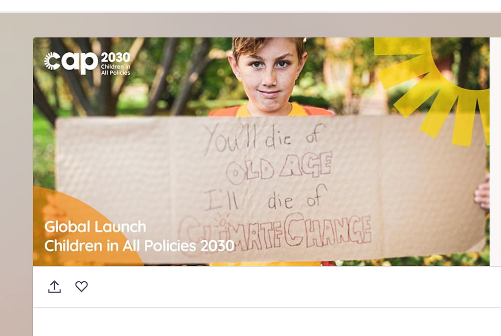 Lancement mondial : Les enfants dans toutes les politiques 2030