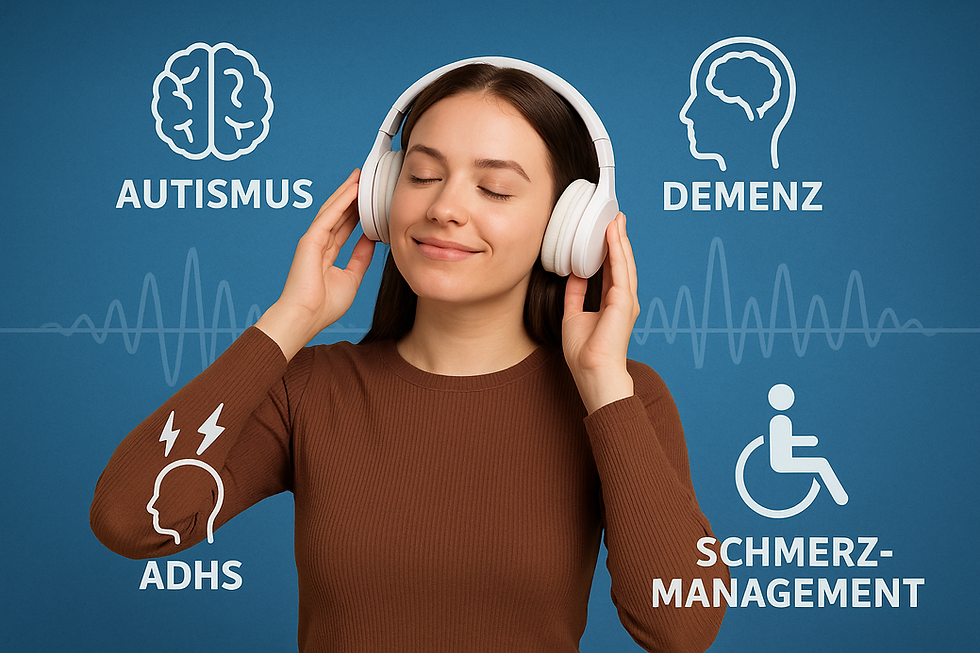 Musiktherapie bei Autosmus, Demenz, ADHS und Schmerzen