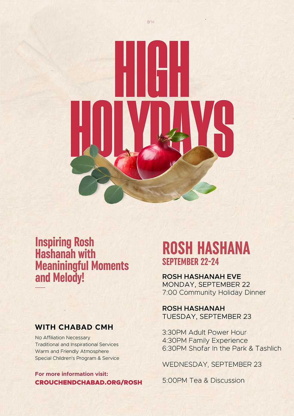 ROSH HASHANAH - Tea and Discussion