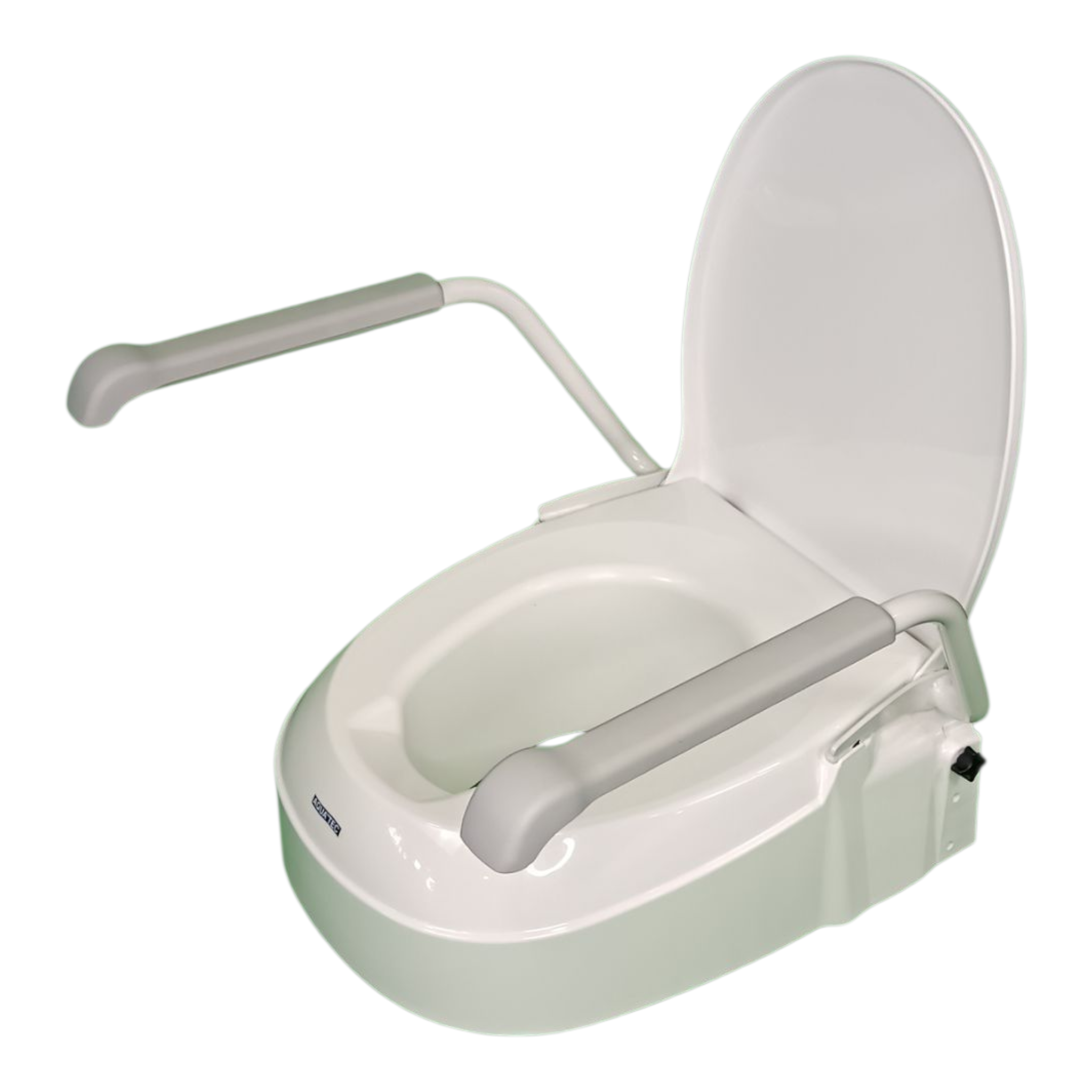Réhausseur de toilette avec couvercle et accoudoirs