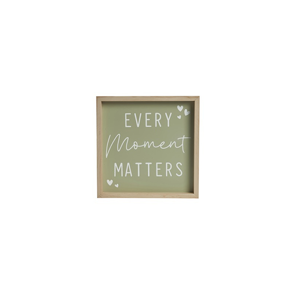 Every moment matters framed plaque 