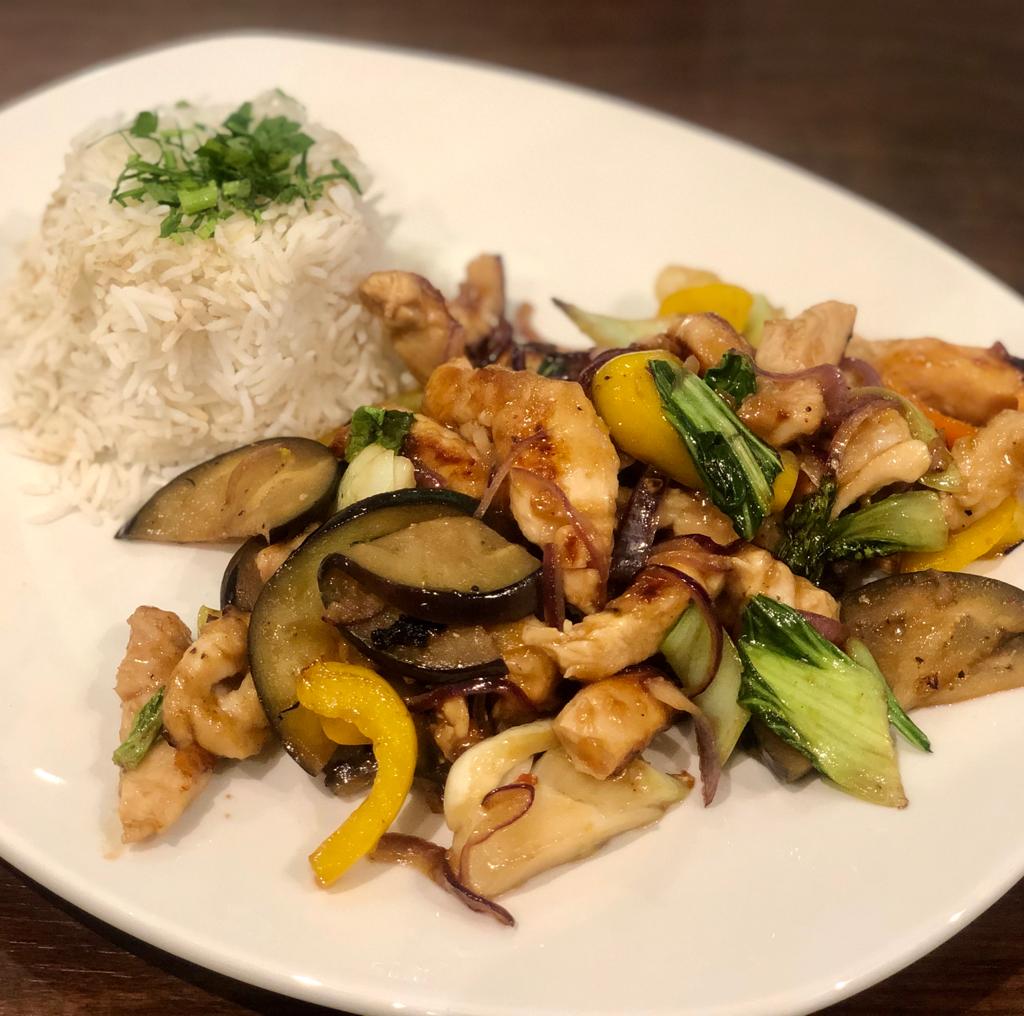 Arranged Food and Objects