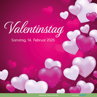 Herzen, die durch die Luft fliegen