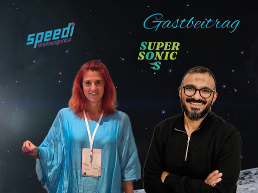 Tanja Helm von speedi Werbeagentur und Adnan Siddiqi von Supersonic-SOS