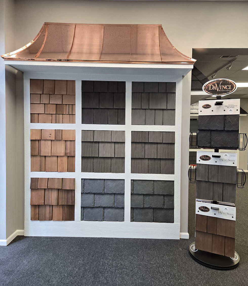 Style Exteriors Showroom Shake Composite Sample Wall