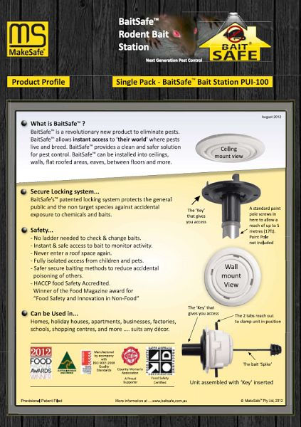 Thumbnail: BaitSafe Rodent Bait Dispensers – 6pk