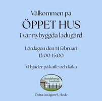 Psst! Kom ihåg öppet hus på lördag!