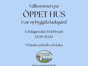 Psst! Kom ihåg öppet hus på lördag!