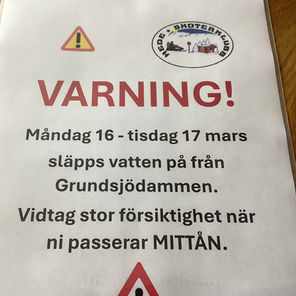 Varning från Hede Skoterklubb: