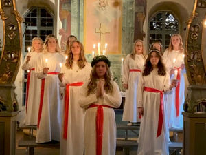 Vackert Luciafirandet i Hede kyrka ikväll