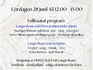 Idag firar vi Långå Skans 325 år! Välkomna!