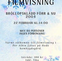 Söndag ~ filmvisning på hembygdsgården