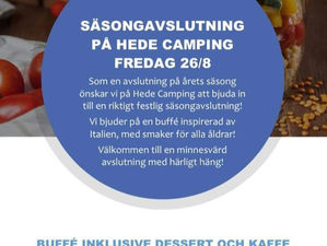 Säsongsavslutning på Hede Camping - anmäl er nu!