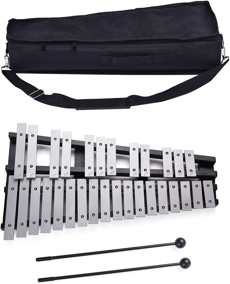 30 Note Glockenspiel with Bag and Mallets, Key of G