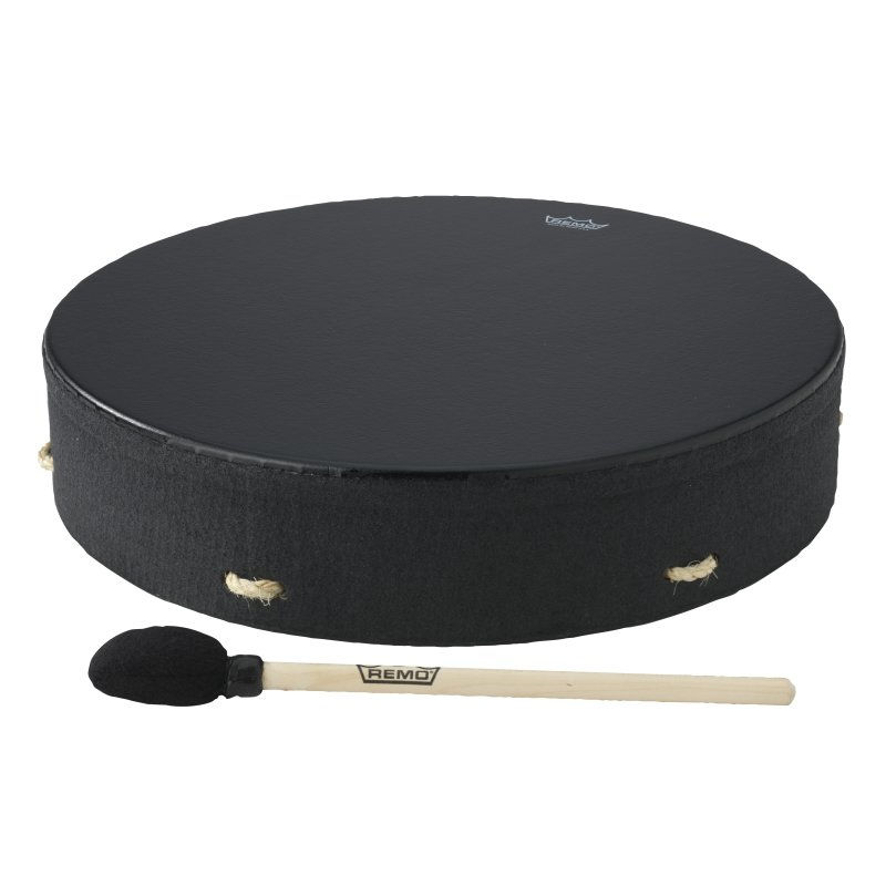Remo - 16" Bahia Buffalo Drum, Black Earth