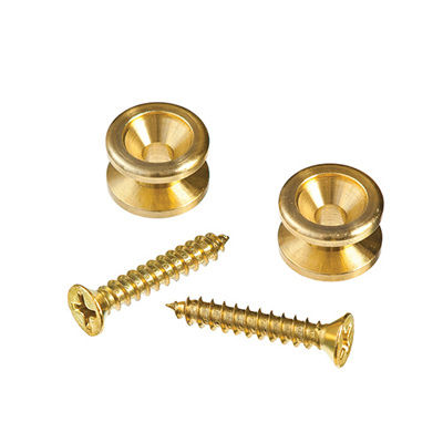D'Addario Solid Brass End Pin 2pk (Brass)