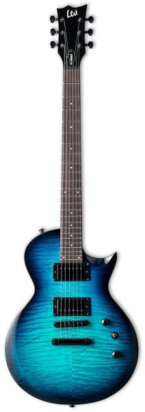 ESP LTD EC-200DX Single Cut Electric Guitar, Blue Burst