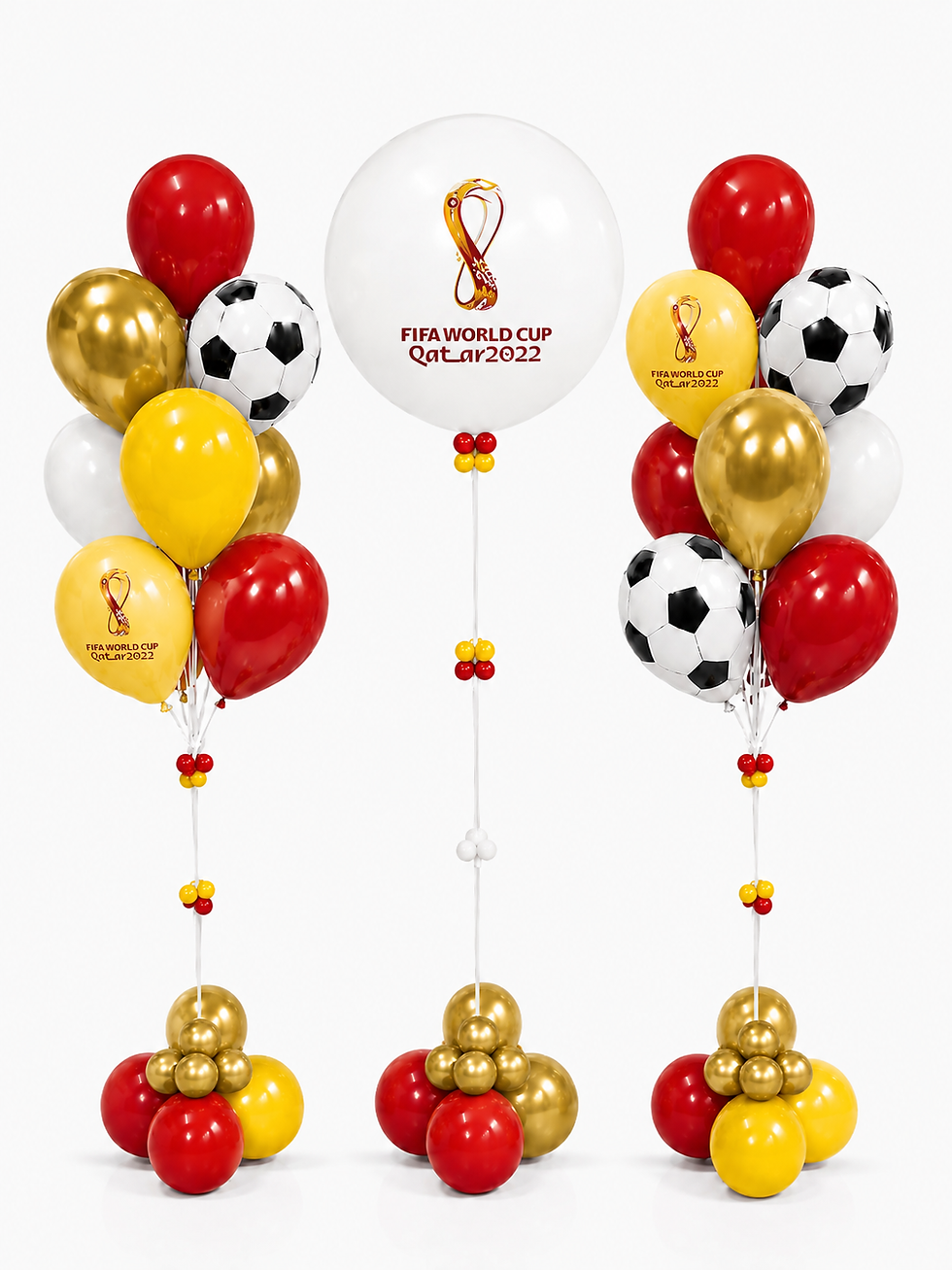 Thumbnail: 3 PCS Jumbo Set Helium Balloon Cluster for FIFA