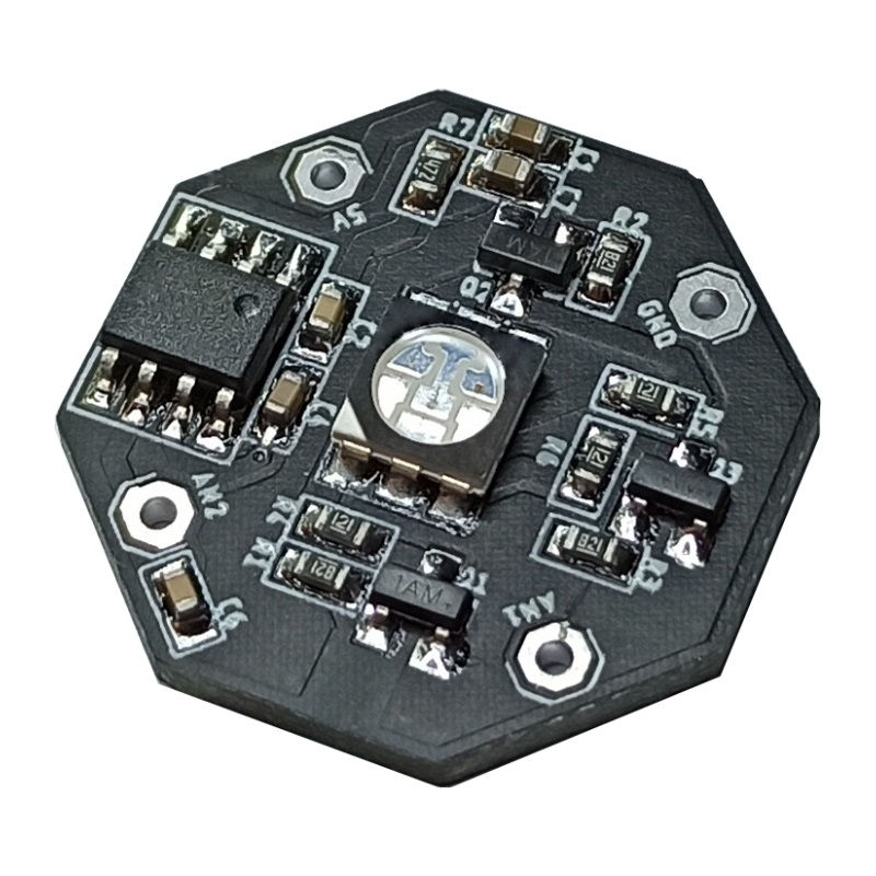 Thumbnail: RGB5VB-1FS RGB5VB-1FT analog-controlled RGB LED module alternative front view