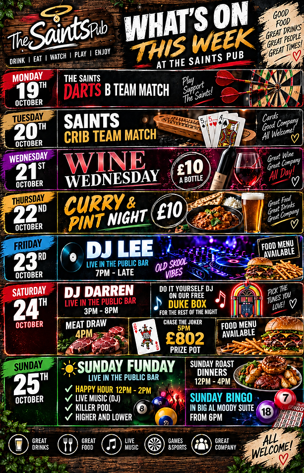 The Saints Pub Weekly Events Poster-2.png