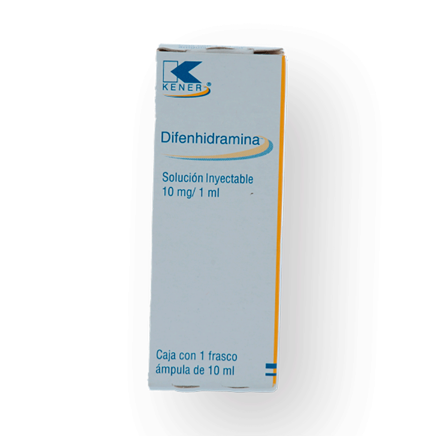 DIFENHIDRAMINA 10 MG/1 ML SOLUCION INYECTABLE UNA AMPULA