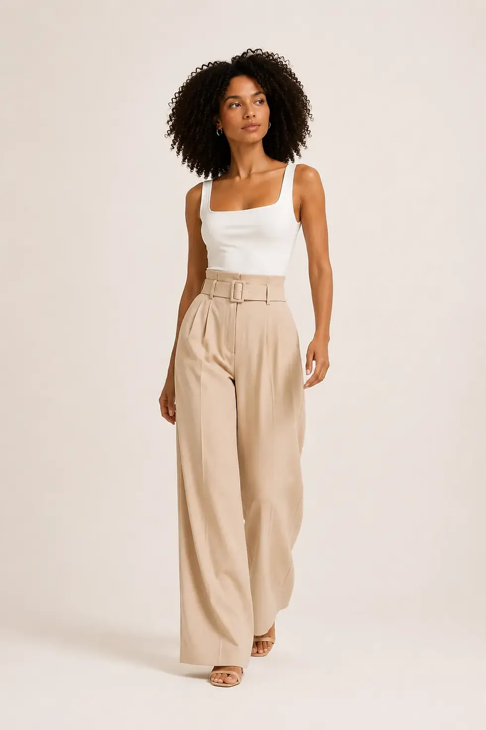 Thumbnail: High-Waisted Wide-Leg Trousers