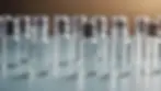 Eye-level view of Botox vials on a soft background